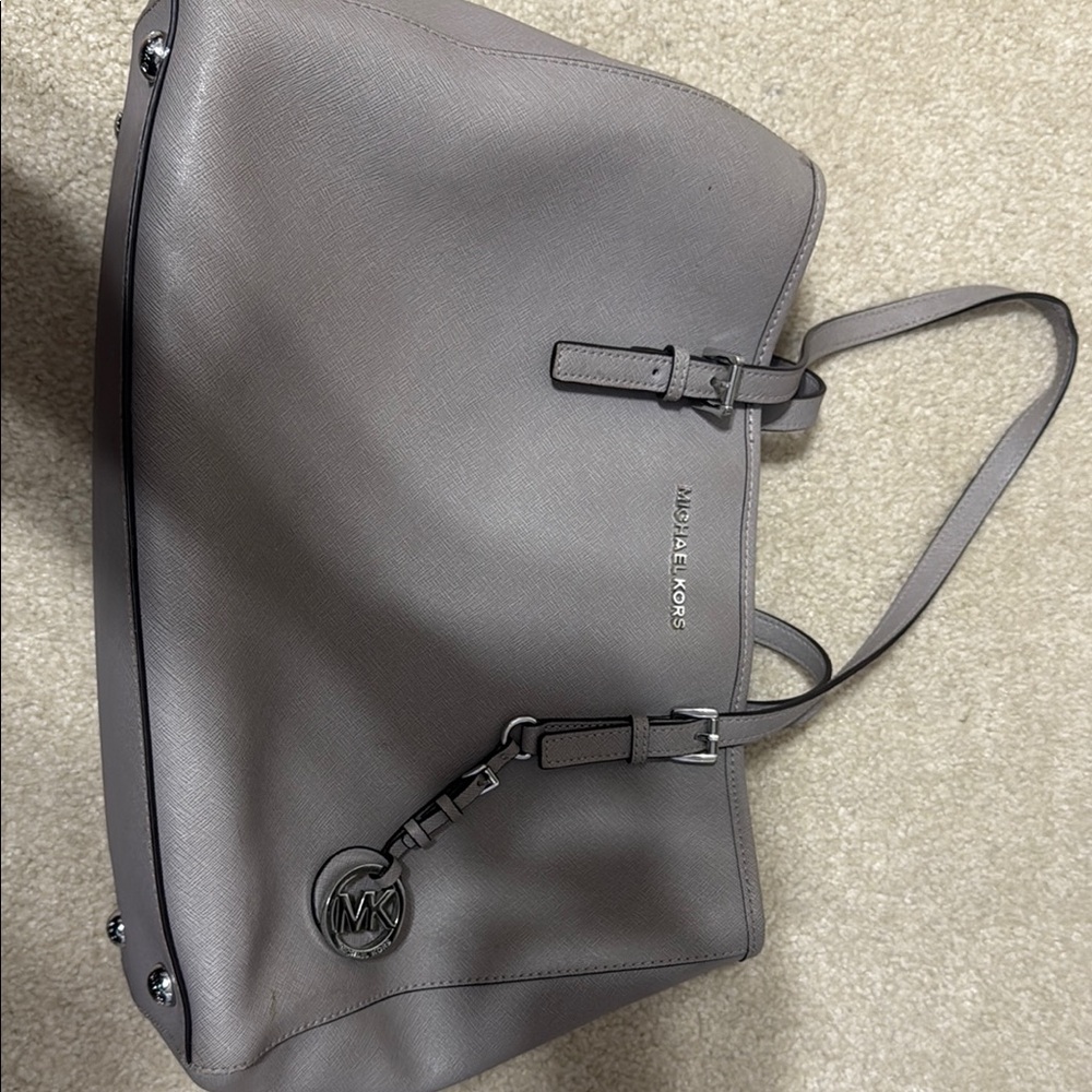 Michael Kors Elegant Taupe Tote Bag